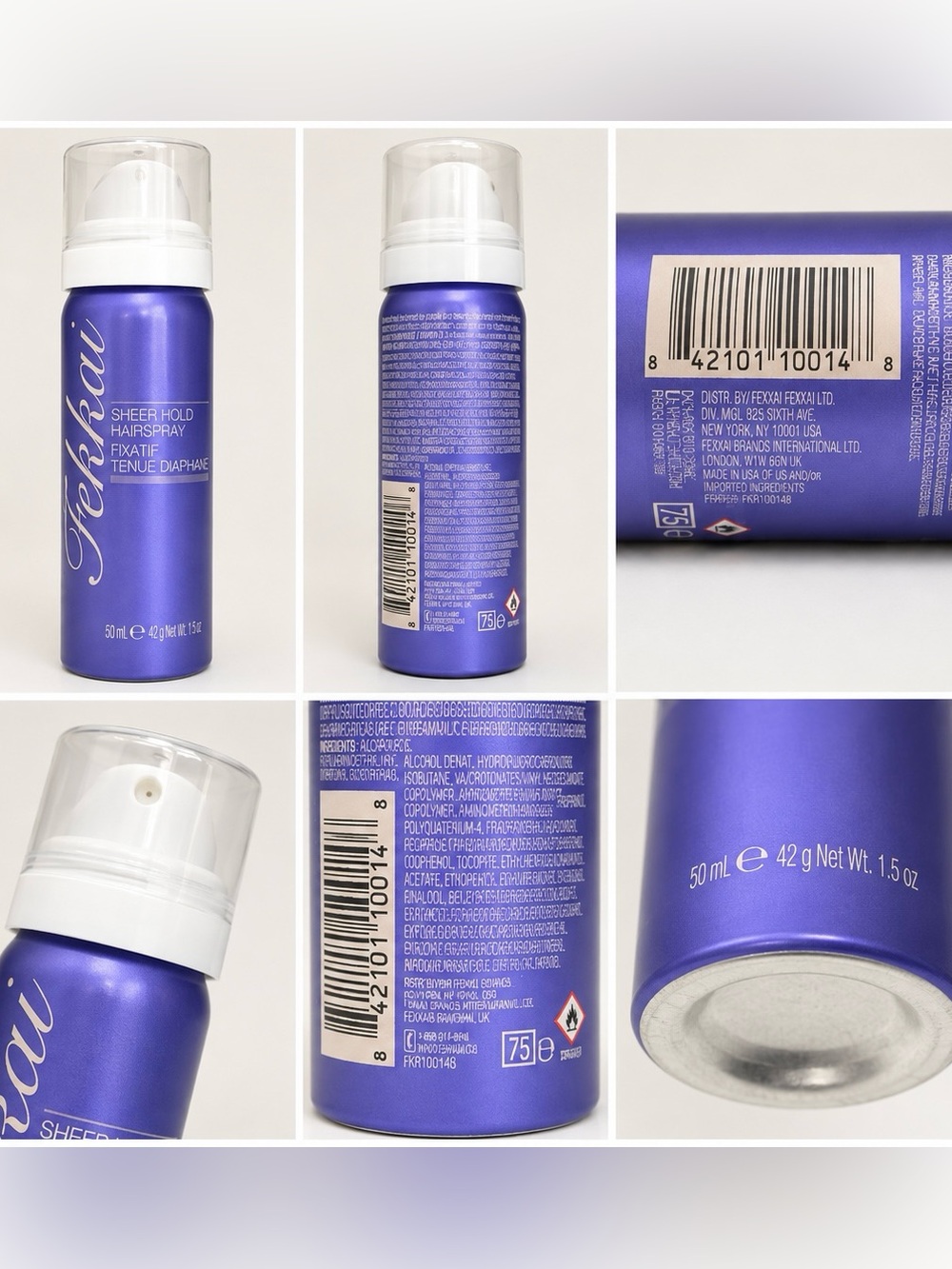 Fekkai Sheer Hold Hairspray 1.5 oz 50 mL Travel Size NEW